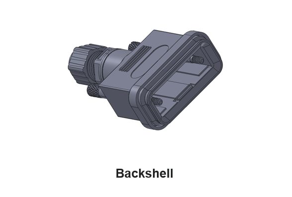 d-sub backshell db9 connector