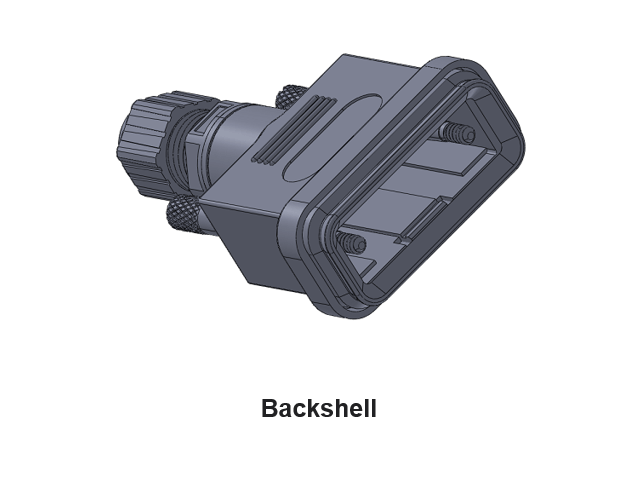 DB15 Connector d-sub backshell